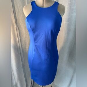Chic Royal Blue Strapless Dress